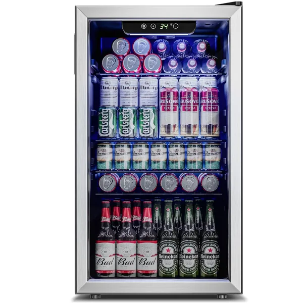 Cooler with Glass Door for Home