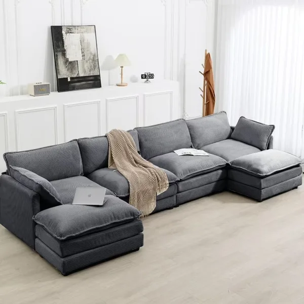 U-Shaped Sectional Sofa Set